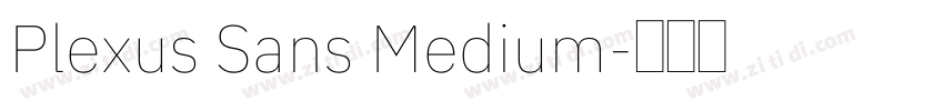 Plexus Sans Medium字体转换